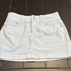 American Eagle Outfitters Blue Mini Corduroy Skirt